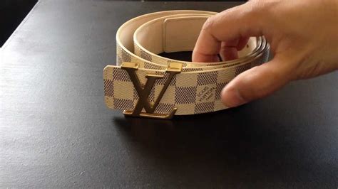 authentic lv belt vs fake